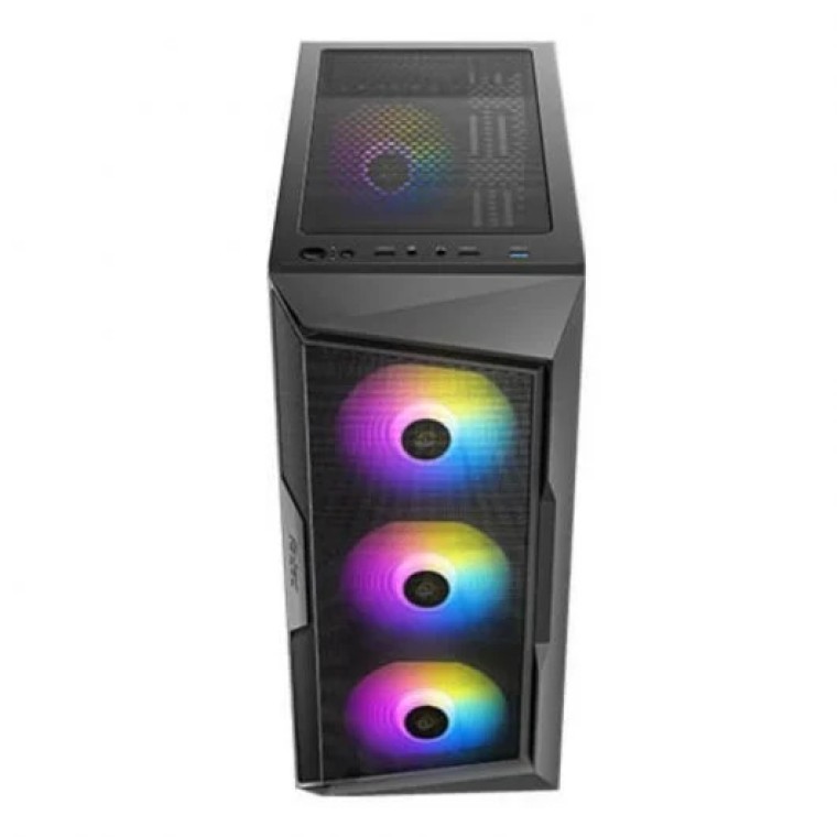 Antec AX61 Elite Midi Tower Cristal Templado ARGB USB 3.0 Negra