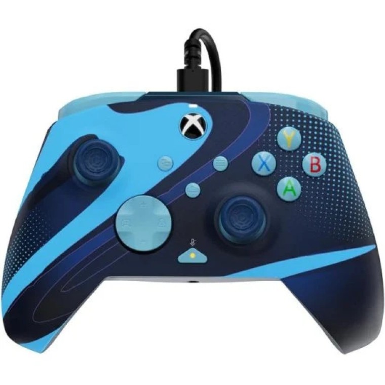 PDP Rematch Glow Blue Tide Mando con Cable para XBOX/PC