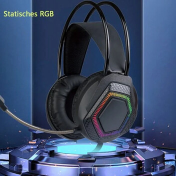 Kinsi HS601 Auriculares Gaming RGB Rosas