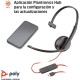 Poly Blackwire C3210 Auricular Monoaural USB-C para Centro de Llamadas