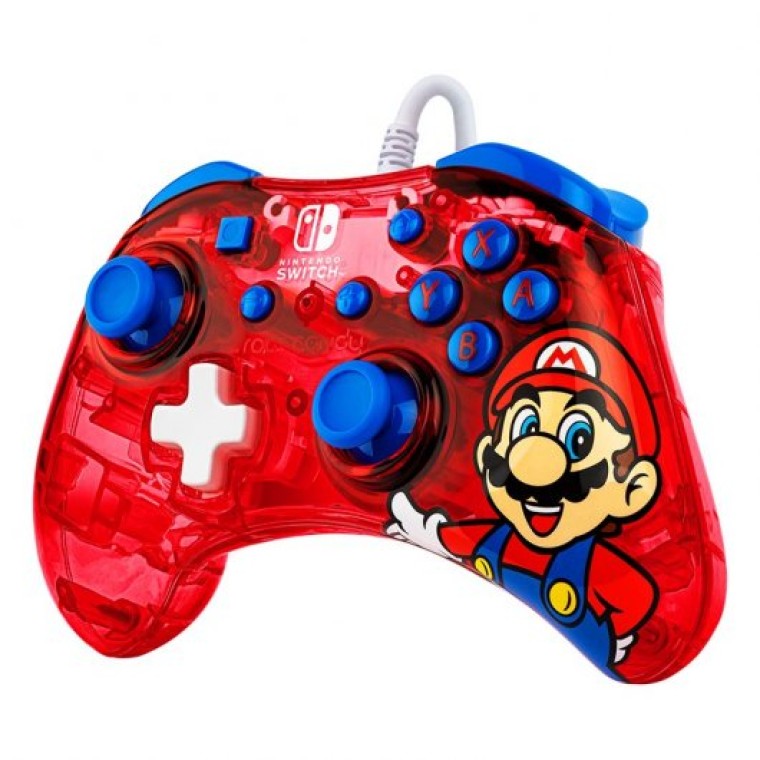 PDP Rock Candy Mando con Cable Super Mario para Nintendo Switch