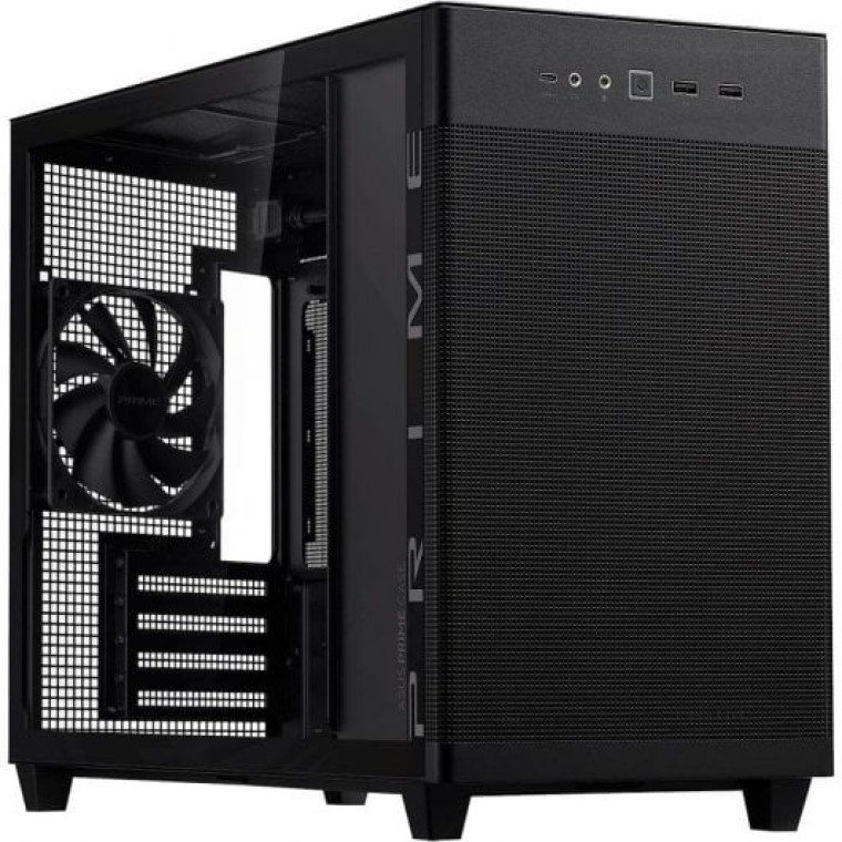 ASUS AP201 PRIME CASE TG Cristal Templado USB 3.2 Negra