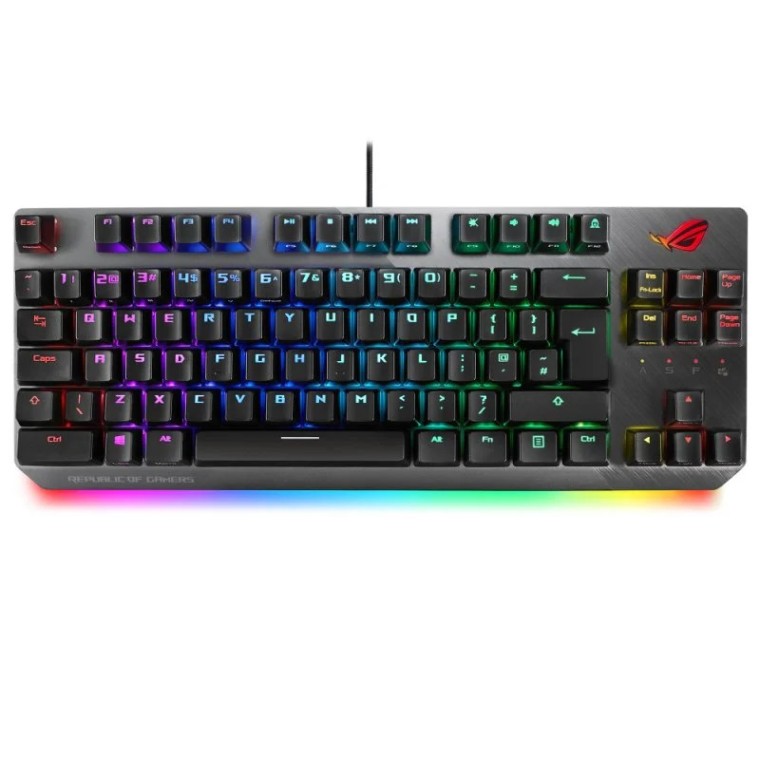 Asus ROG Strix Scope TKL Teclado Mecánico Gaming RGB Switch Cherry MX Red