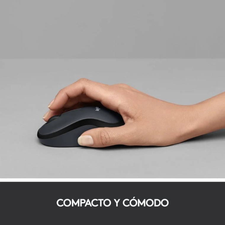 Logitech M220 Silent Ratón Wireless Negro