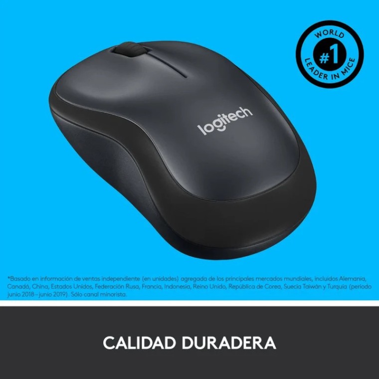 Logitech M220 Silent Ratón Wireless Negro