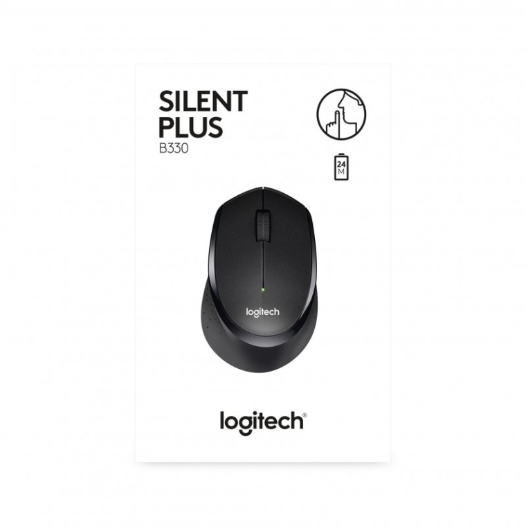 Logitech B330 Silent Plus Ratón Inalámbrico 1000 DPI Negro