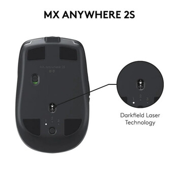 Logitech MX Anywhere 2S Ratón Inalámbrico Negro 4000DPI Logitech MX Anywhere 2S Ratón Inalámbrico Negro 4000DPI