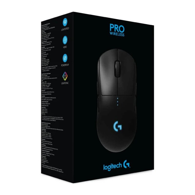 Logitech G Pro Ratón Gaming Inalámbrico 25600DPI Negro