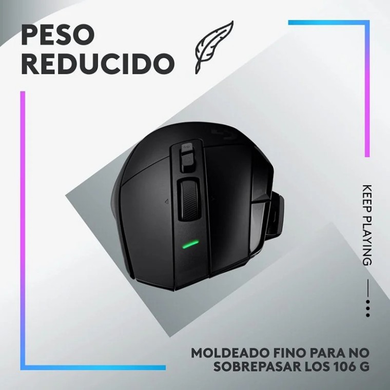 Logitech G G502 X Plus Lightspeed Ratón Inalámbrico RGB Gaming 25600 DPI Negro