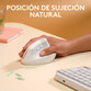 Logitech Lift para Mac Ratón Inalámbrico Vertical 4000DPI Gris Pálido Logitech Lift para Mac Ratón Inalámbrico Vertical 4000DPI Gris Pálido