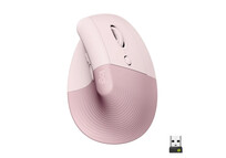 Logitech Lift Ratón Inalámbrico Vertical para Diestros 4000 DPI Rosa