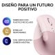 Logitech Lift Ratón Inalámbrico Vertical para Diestros 4000 DPI Rosa