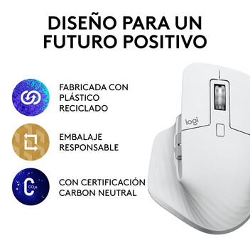 Logitech MX Master 3S Performance Ratón Inalámbrico 8000 DPI Blanco Logitech MX Master 3S Performance Ratón Inalámbrico 8000 DPI Blanco