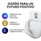 Logitech MX Master 3S Performance Ratón Inalámbrico 8000 DPI Blanco Logitech MX Master 3S Performance Ratón Inalámbrico 8000 DPI Blanco
