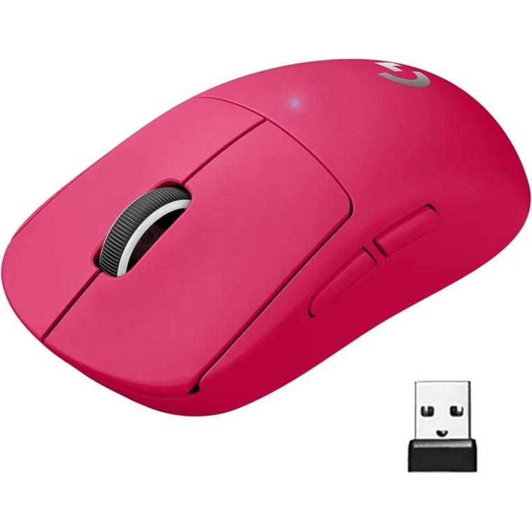 Logitech G PRO X SUPERLIGHT 2 LIGHTSPEED Ratón Inalámbrico Gaming Rosa 32000 DPI