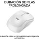 Logitech M240 Silent Ratón Bluetooth Blanco