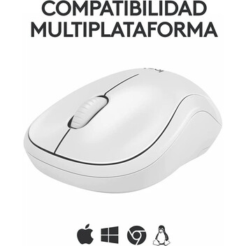 Logitech M240 Silent Ratón Bluetooth Blanco
