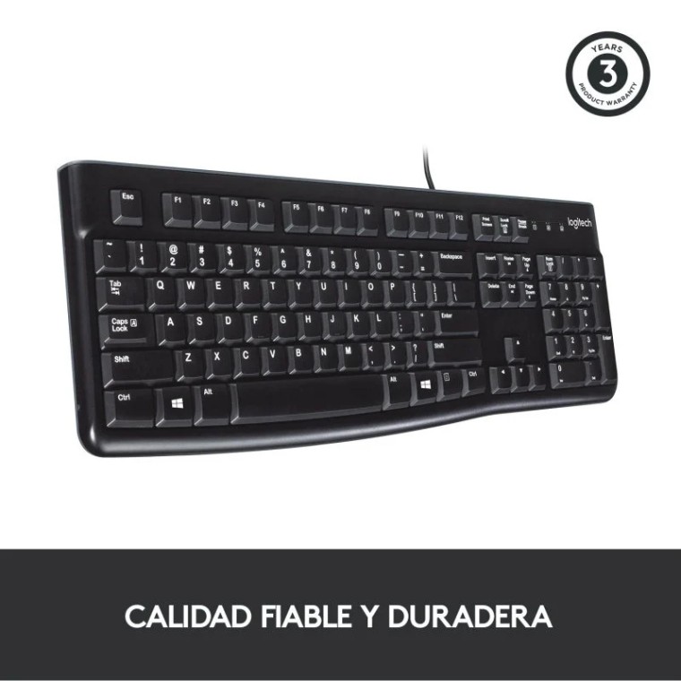 Logitech K120 Teclado USB Negro