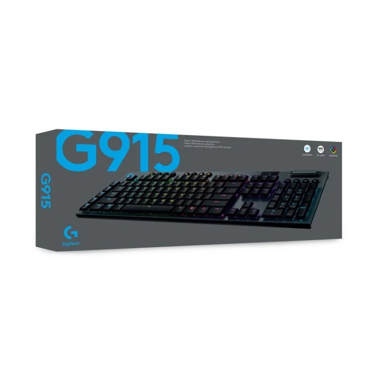 Logitech G915 Teclado Mecánico Gaming Inalámbrico RGB GL Táctil