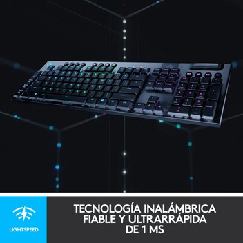 Logitech G915 Teclado Mecánico Gaming Inalámbrico RGB GL Táctil Logitech G915 Teclado Mecánico Gaming Inalámbrico RGB GL Táctil