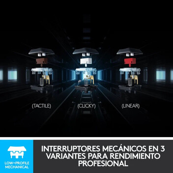 Logitech G915 Teclado Mecánico Gaming Inalámbrico RGB GL Táctil Logitech G915 Teclado Mecánico Gaming Inalámbrico RGB GL Táctil