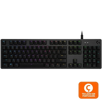 Logitech G512 Carbon Teclado Mecánico Gaming RGB GX Brown (PT) Logitech G512 Carbon Teclado Mecánico Gaming RGB GX Brown (PT)