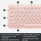 Logitech K380 Teclado Bluetooth Rosa para Mac Logitech K380 Teclado Bluetooth Rosa para Mac