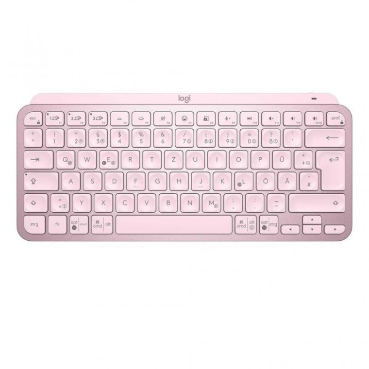 Logitech MX Keys Mini Teclado Inalámbrico Bluetooth Rosa Layout UK