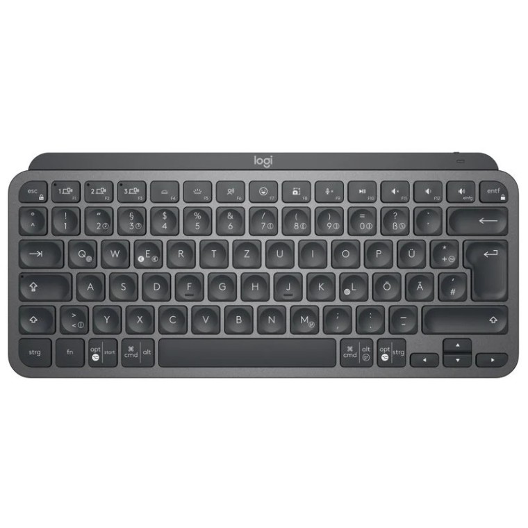 Logitech MX Keys Mini Teclado Inalámbrico Bluetooth Grafito QWERTZ Alemán