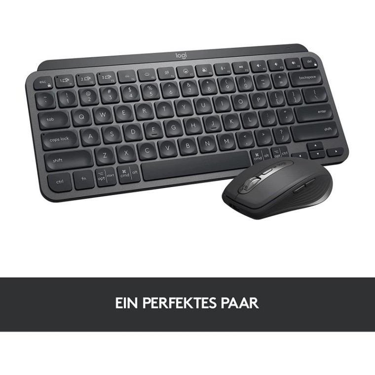 Logitech MX Keys Mini Teclado Inalámbrico Bluetooth Grafito QWERTZ Alemán