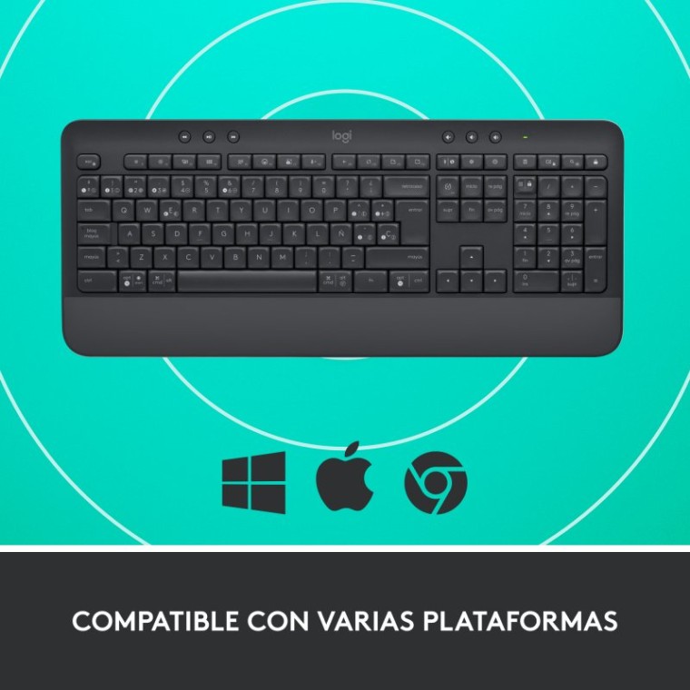 Logitech Signature K650 Teclado Inalámbrico Bluetooth Grafito