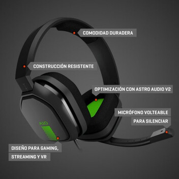 Astro A10 Auriculares Gaming Negro/Verde para Xbox One/PS4/PC Astro A10 Auriculares Gaming Negro/Verde para Xbox One/PS4/PC