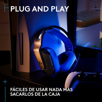 Logitech G G535 LIGHTSPEED Auriculares Gaming Inalámbricos y USB-C para PS4/PS5 con Micrófono Negro