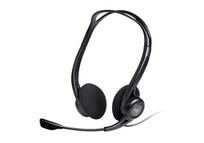 Logitech 960 Auriculares con Cable, Sonido Estéreo con Micrófono Supresión de Ruido PC/Mac/Portátil