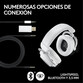Logitech G PRO X 2 LIGHTSPEED Auriculares Inalámbricos Bluetooth Gaming Blancos