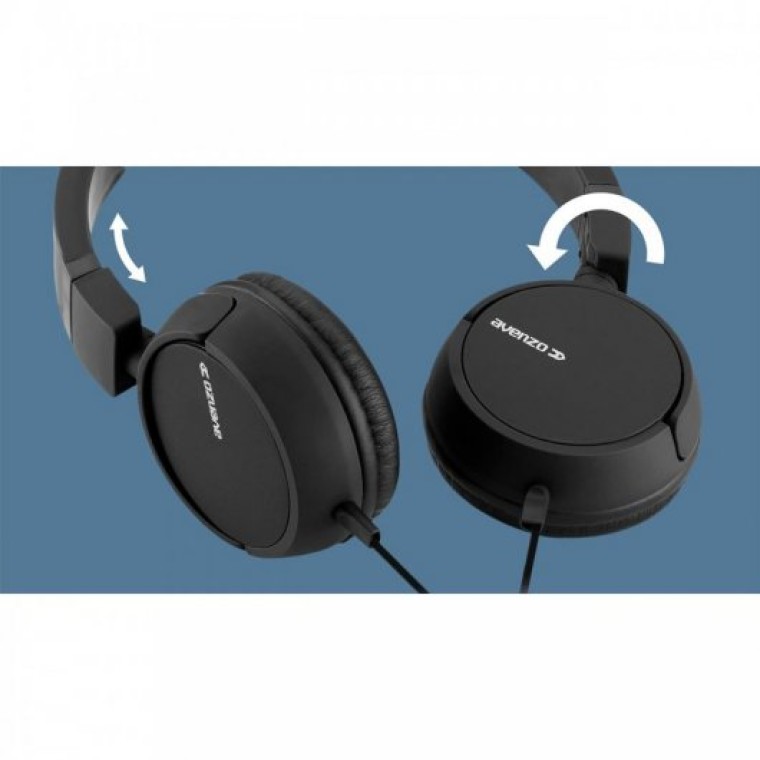 Avenzo AV-HP2201L Auriculares con Micrófono Negro