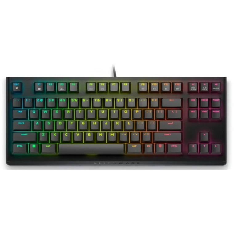 Dell Alienware AW420K TKL Teclado Mecánico Gaming RGB Cherry MX Red Layout UK