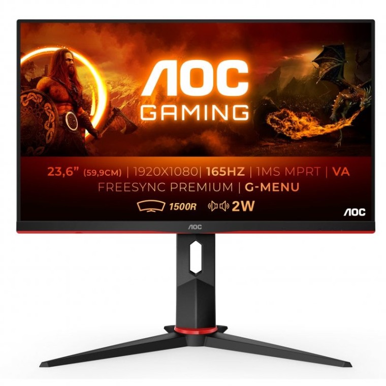 AOC C24G2AE/BK 23.6" LED FullHD 165Hz FreeSync Premium Curva