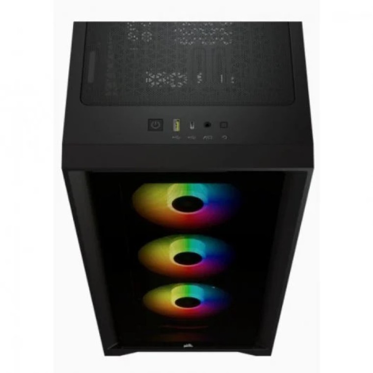 Corsair iCUE 4000X RGB Cristal Templado USB 3.1 RGB Negro