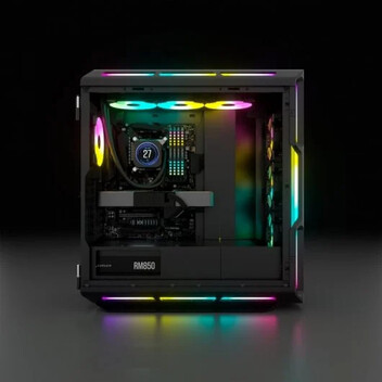 Corsair iCUE 5000T RGB Cristal Templado USB 3.0 Negra