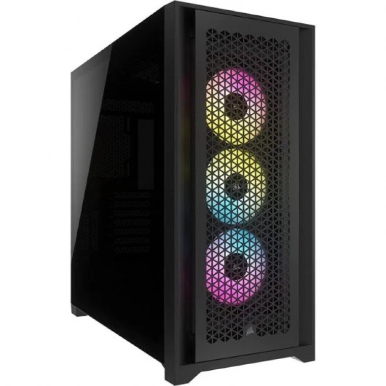 Corsair iCUE 5000D RGB AIRFLOW Cristal Templado USB 3.2 Negra