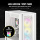 Corsair iCUE 5000D RGB AIRFLOW Cristal Templado USB 3.2 Blanca Corsair iCUE 5000D RGB AIRFLOW Cristal Templado USB 3.2 Blanca