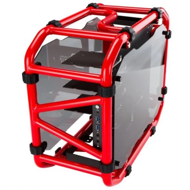 InWin D-Frame Mini Cristal Templado USB 3.0 Roja