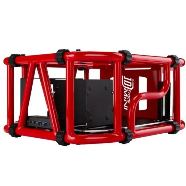 InWin D-Frame Mini Cristal Templado USB 3.0 Roja