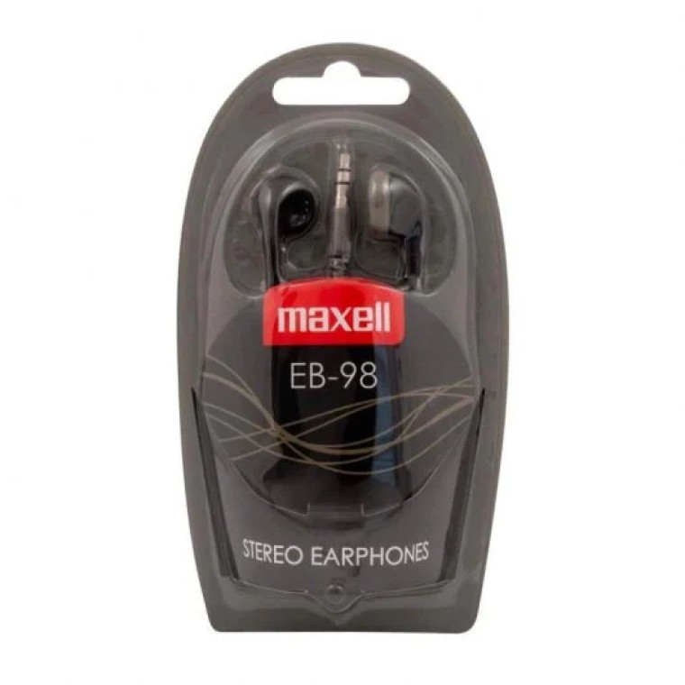 Maxell EB-98BL Auriculares Jack 3.5mm Negros