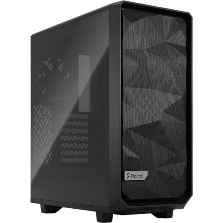 Fractal Design Meshify 2 Compact TG Light Tint Mid Tower Cristal Templado USB 3.2 Negra