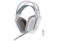 Forgeon Captain RGB Auriculares con Micrófono Inalámbricos Gaming Blancos