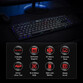 Redragon Horus K618 Teclado Mecánico Inalámbrico Bluetooth RGB Switch Red