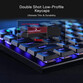 Redragon Horus K618 Teclado Mecánico Inalámbrico Bluetooth RGB Switch Red