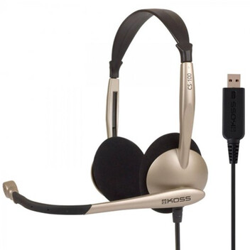 Koss CS100 USB Auriculares con Micrófono Beige Koss CS100 USB Auriculares con Micrófono Beige